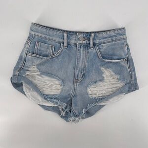 SHEIN Ripped Cut Off Jean Shorts Size 26 Women’s